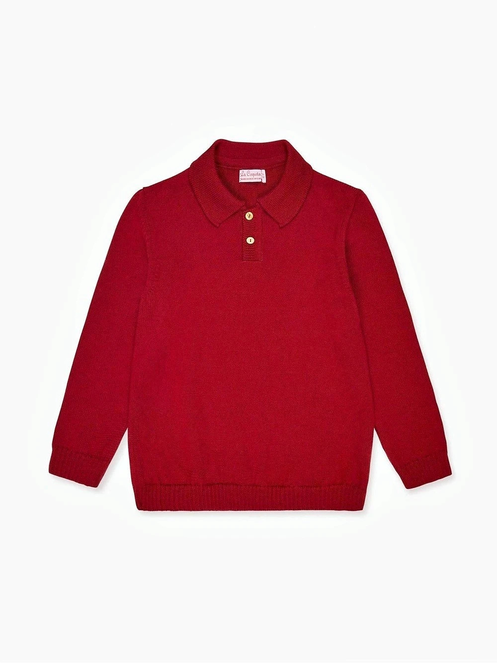 La Coqueta Boys Red 100% Wool Sweater Size 6